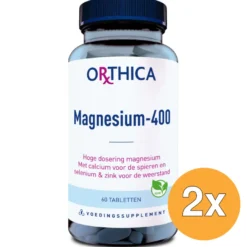 2x Orthica Magnesium 400 (60 tabletten)