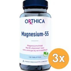 3x Orthica Magnesium 55 (120 tabletten)