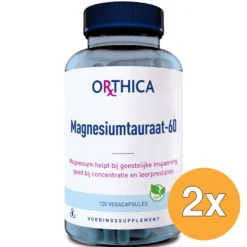 2x Orthica Magnesiumtauraat-60 (120 vega capsules)
