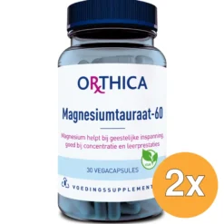 2x Orthica Magnesiumtauraat-60 (30 vega capsules)
