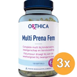 3x Orthica Multi Prena Fem (120 softgels)