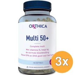 3x Orthica Multi 50+ (120 Softgels)