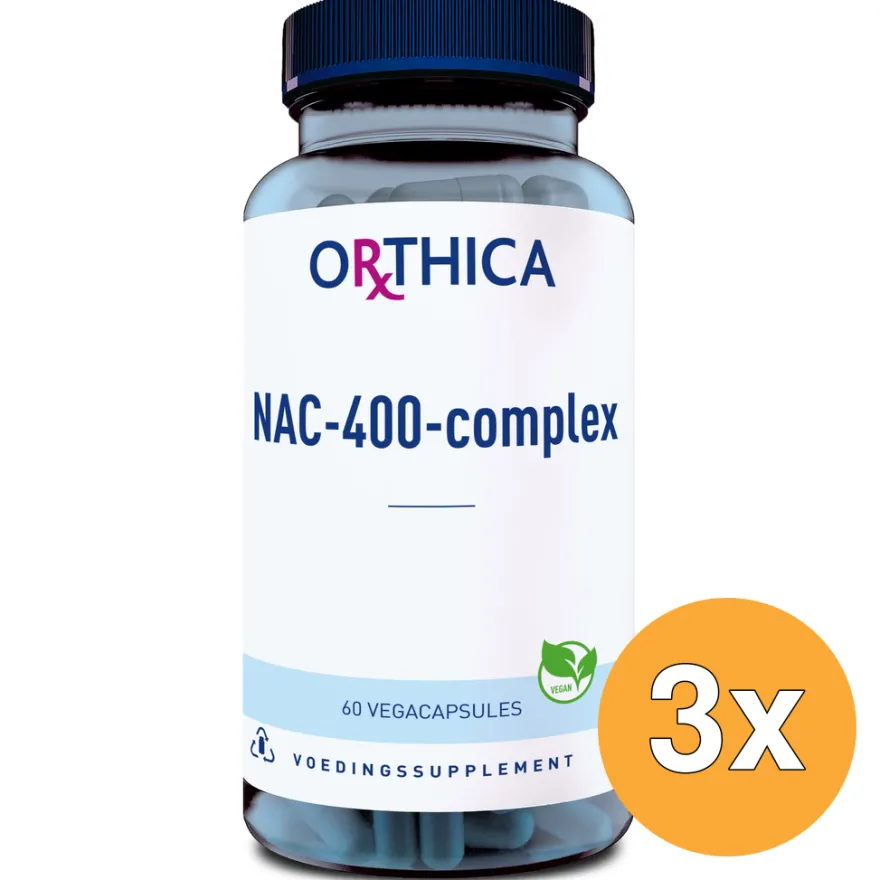 3x Orthica NAC-400-complex (60 vega capsules)