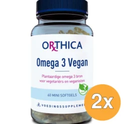 2x Orthica Omega 3 Vegan (60 softgels)