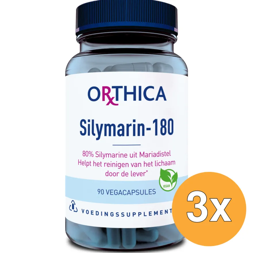 3x Orthica Silymarin-180 (90 vega capsules)