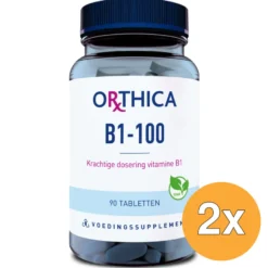 2x Orthica Vitamine B1-100 (90 tabletten)