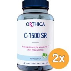 2x Orthica Vitamine C 1500 SR (90 tabletten)