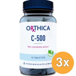 3x Orthica Vitamine C 500 (90 tabletten)