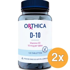 2x Orthica Vitamine D-10 (120 tabletten)
