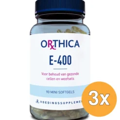 3x Orthica Vitamine E-400 (90 softgels)