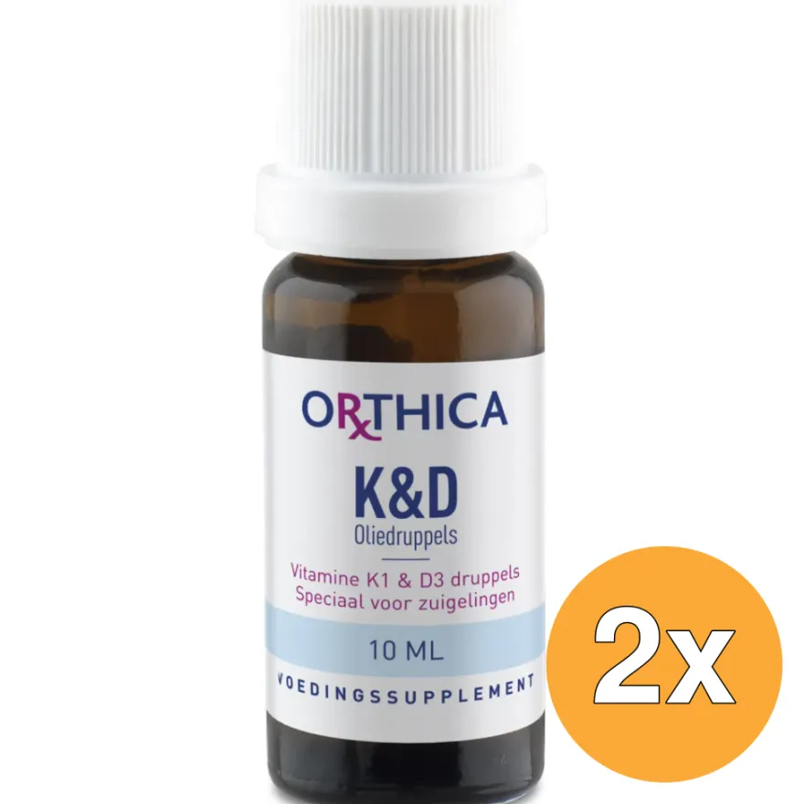 2x Orthica Vitamine K & D zuigeling (10 ml)