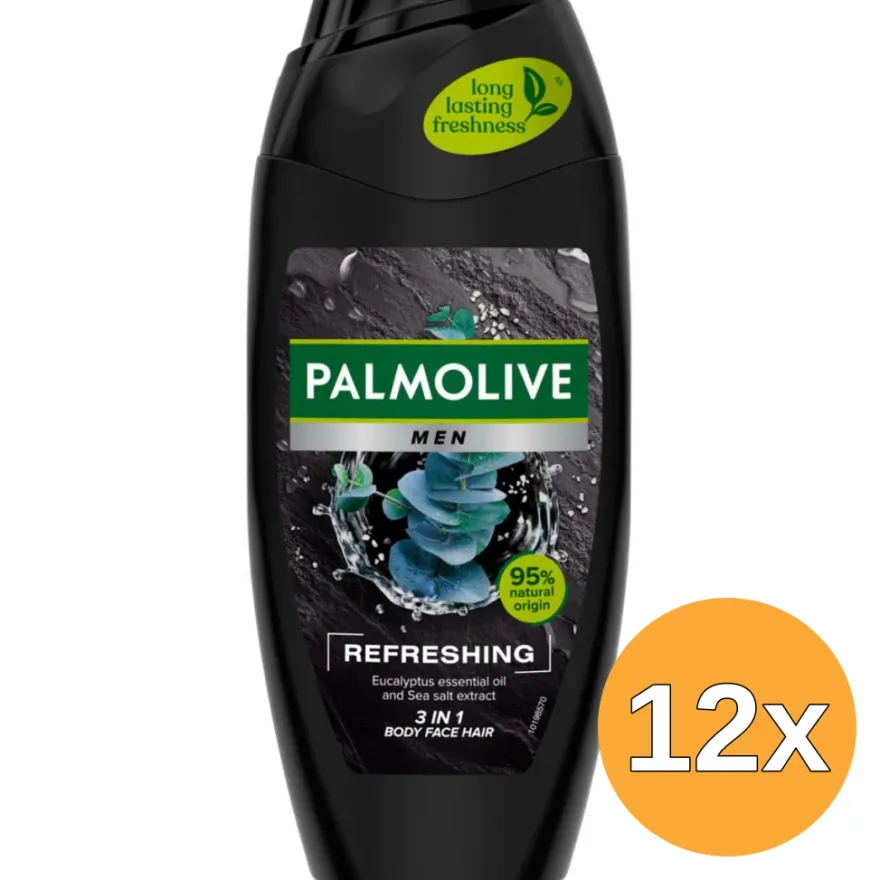 12x Palmolive Douche Men Refreshing (12 x 250 ml)