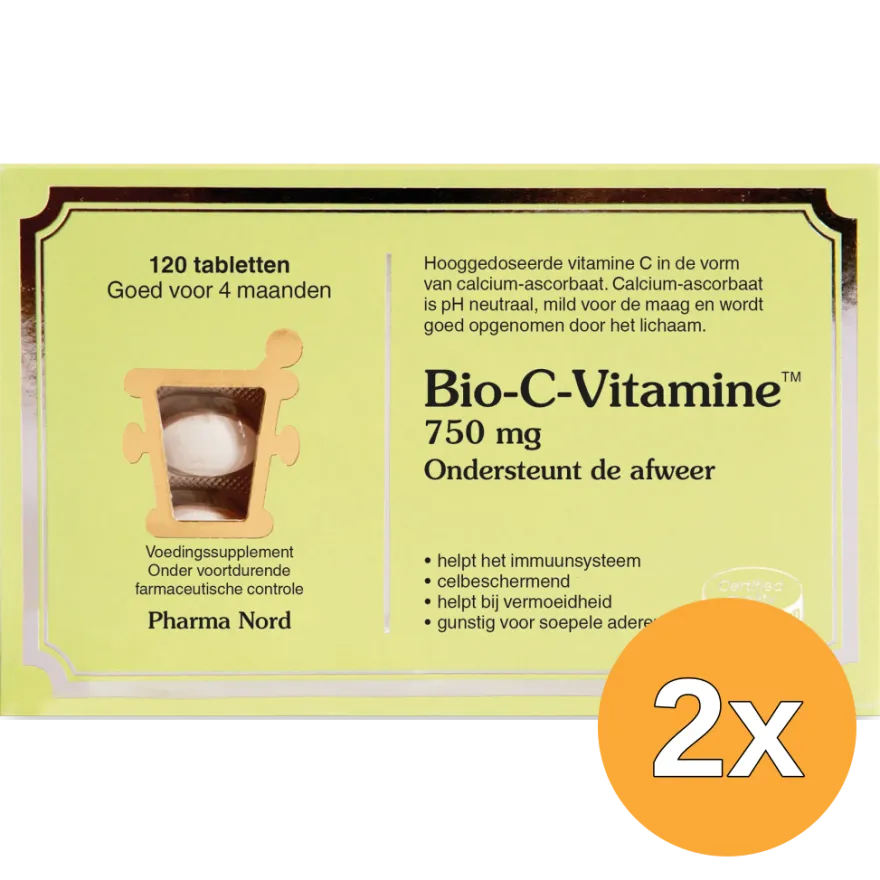 2x Pharma Nord Bio C Vitamine (120 tabletten)