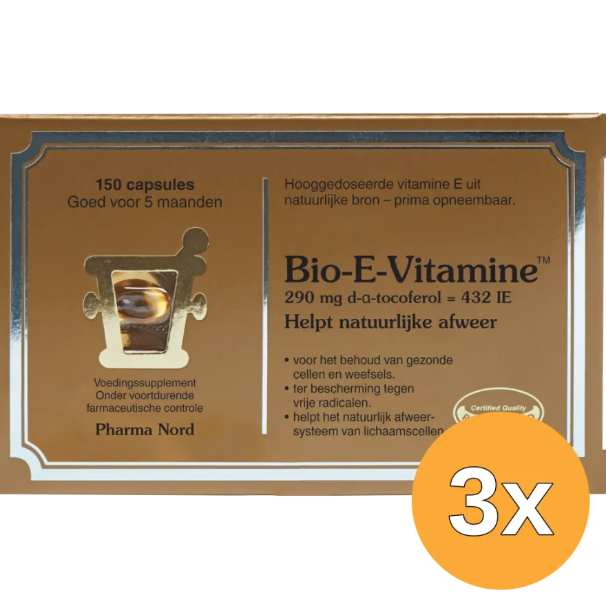 3x Pharma Nord Bio E Vitamine (150 capsules)