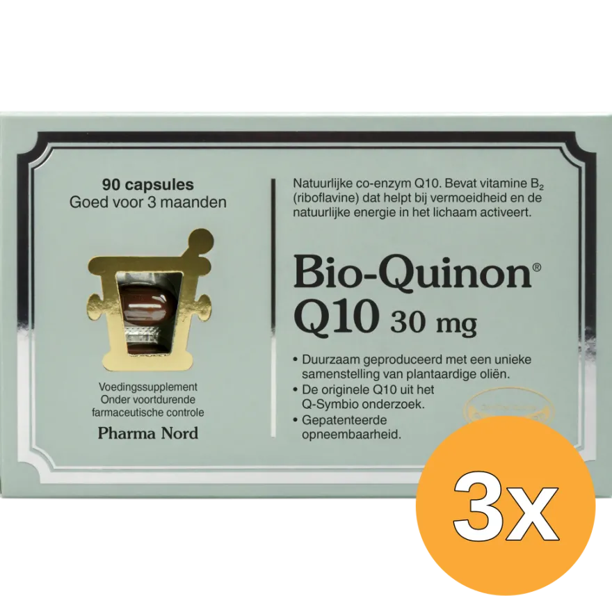 3x Pharma Nord Bio Quinon Q10 30mg (90 capsules)