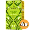4x Pukka Lemongrass & Ginger Thee Bio (20 zakjes)