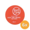 6x Red One Haarwax Aqua Orange (150 ml)