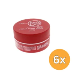 6x Red One Haarwax Aqua Red (150 ml)