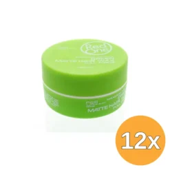 12x Red One Haarwax Mattgreen (150 ml)