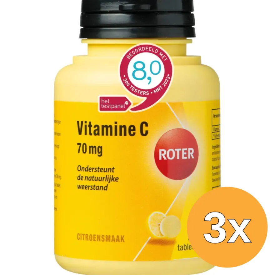 3x Roter Vitamine C 70 mg kauwtablet (400 tabletten)