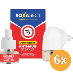 6x Roxasect Anti mug stekker actieverpakking 2 navulverpakking (1 stuk)