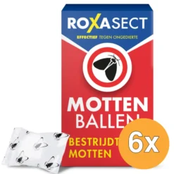 6x Roxasect Mottenballen (20 stuks)