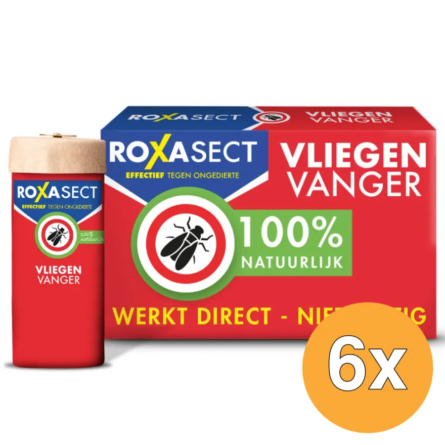 6x Roxasect Vliegenvanger (4 stuks)
