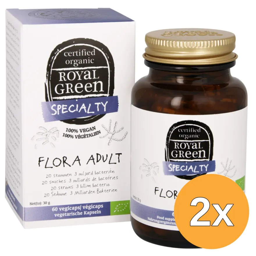 2x Royal Green Flora Adult Bio (60 vega capsules)