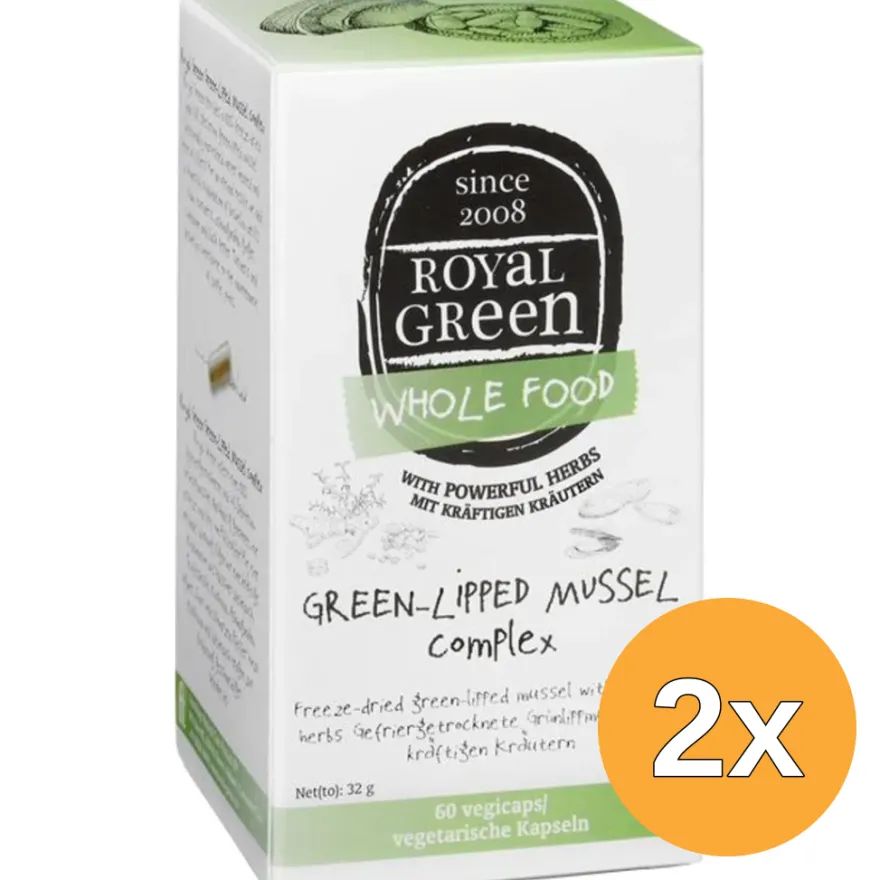 2x Royal Green Green-lipped Mussel Complex (60 vega capsules)