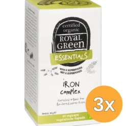 3x Royal Green Iron complex (60 vega capsules)