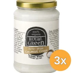 3x Royal Green Kokos Cooking Cream Extra Virgin Bio (1400 ml)