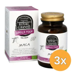 3x Royal Green Maca bio (60 vega capsules)