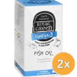 2x Royal Green Omega 3 Visolie (30 Softgels)