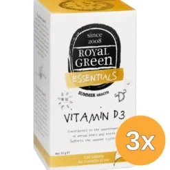 3x Royal Green Vitamine D3 (120 tabletten)