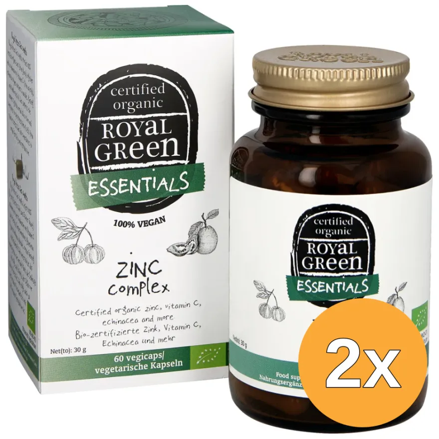2x Royal Green Zinc complex (60 vega capsules)