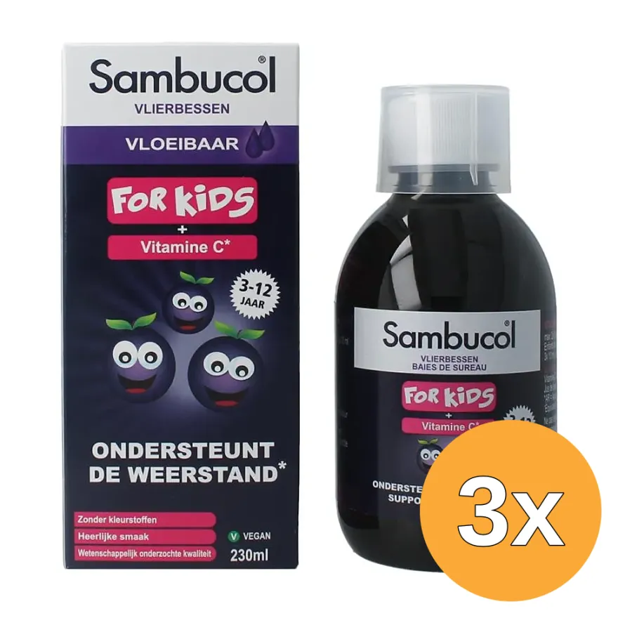 3x Sambucol Kids (230 ml)