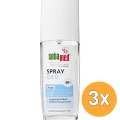 3x Sebamed Deodorant spray fresh (75 ml)