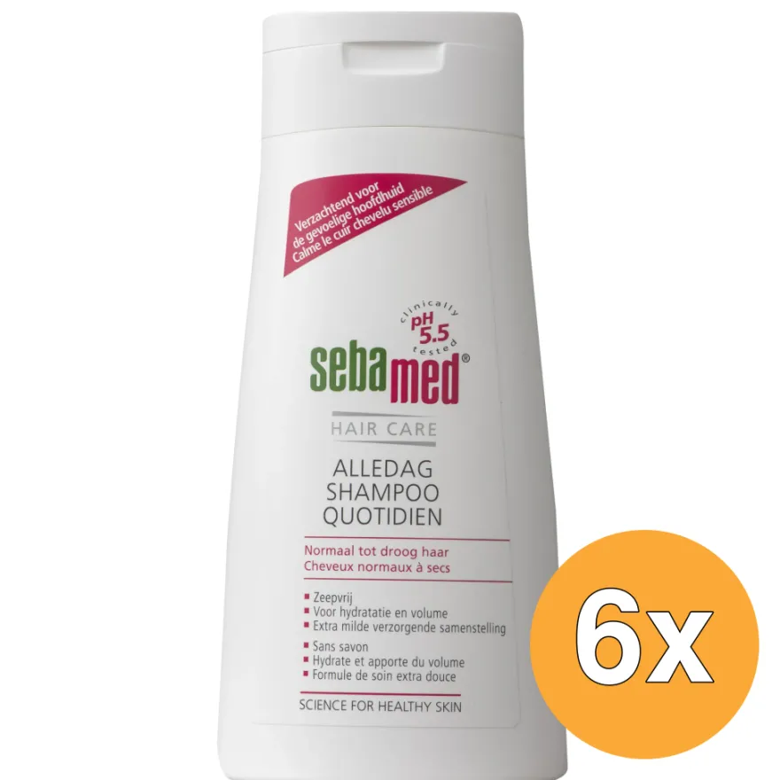 6x Sebamed Iedere dag shampoo (400 ml)