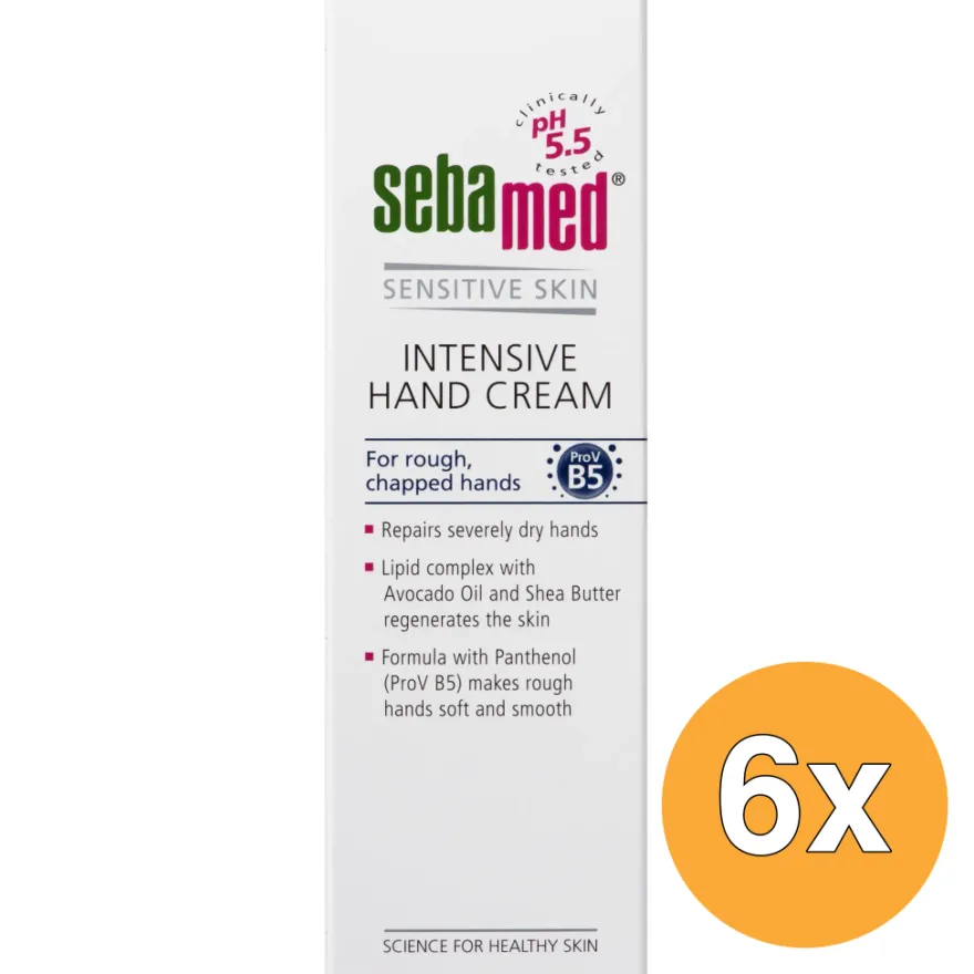 6x Sebamed Intensieve handcreme (75 ml)