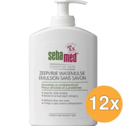 12x Sebamed Zeepvrij wasemulsie (300 ml)