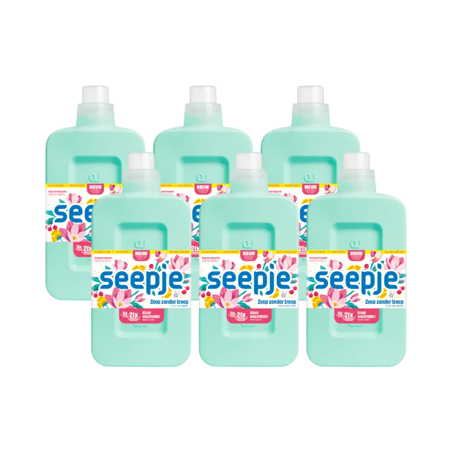 6x Seepje Wasmiddel Kleur (6 x 945 ml)