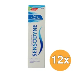 12x Sensodyne Tandpasta Extra Fresh Gel (75 ml)