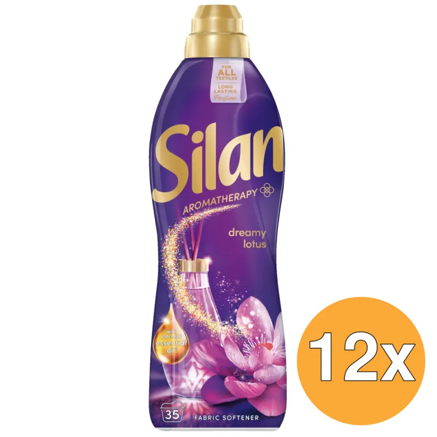 12x Silan Wasverzachter Aromatherapy Dreamy Lotus (770 ml)