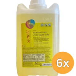 6x Sonett Wasmiddel Vloeibaar Color (5000 ml)
