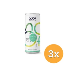3x Soof Sparkling Citroen, Munt, Appel (250 ml)