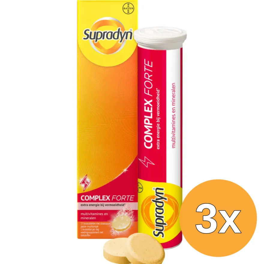 3x Supradyn Complex forte (15 bruistabletten)
