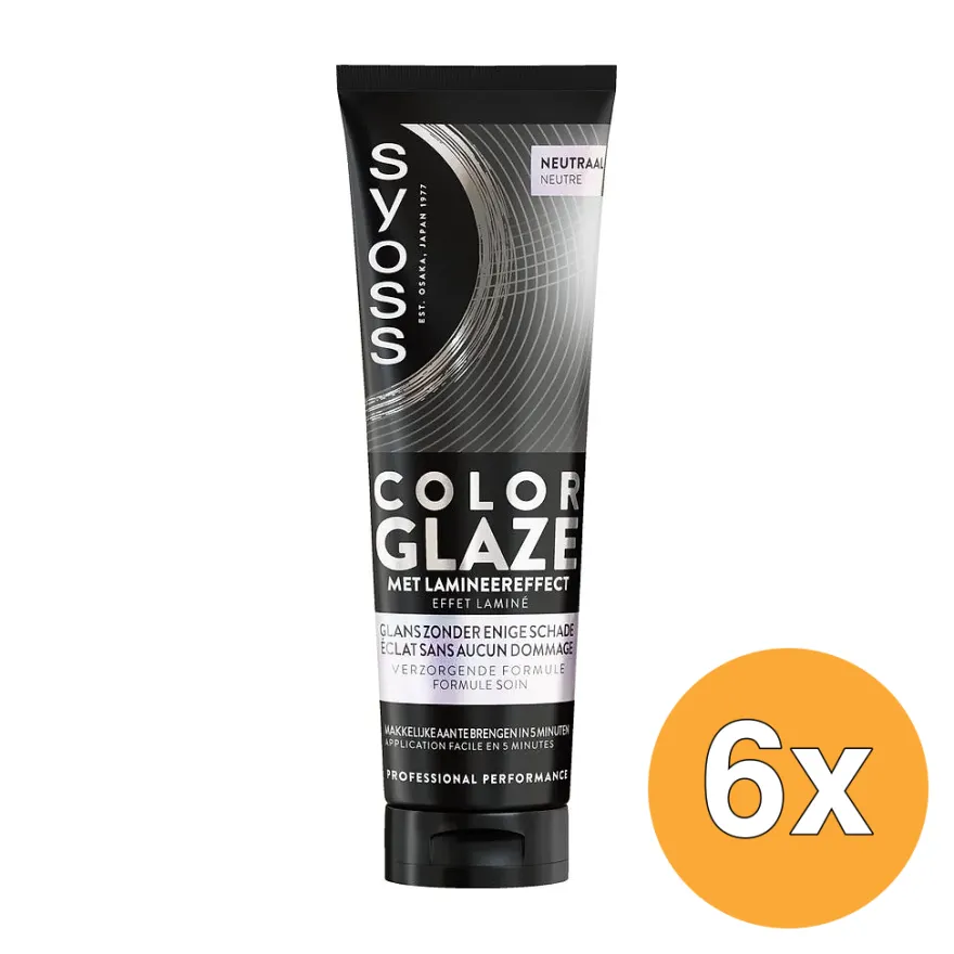 6x Syoss Color Glaze Clear (130 ml)