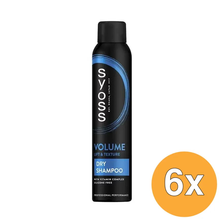 6x Syoss Droogshampoo Volume Lift (200 ml)