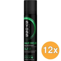 12x Syoss Hairspray Max Hold (75 ml)
