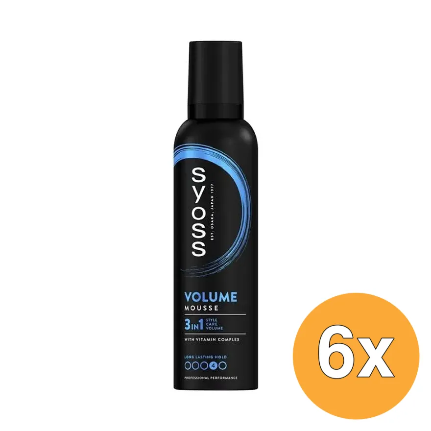 6x Syoss Mousse Volume Lift (250 ml)